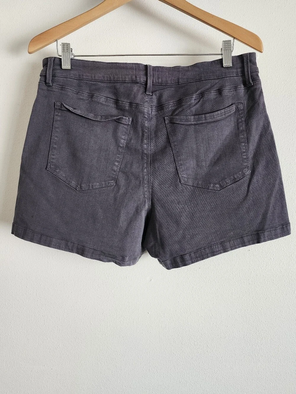 NWT Pistola Tammy High Rise Tencel Utility Shorts Cloudy Charcoal Grey Size 32 - Picture 7 of 11
